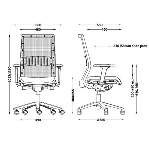 July chair dimensions