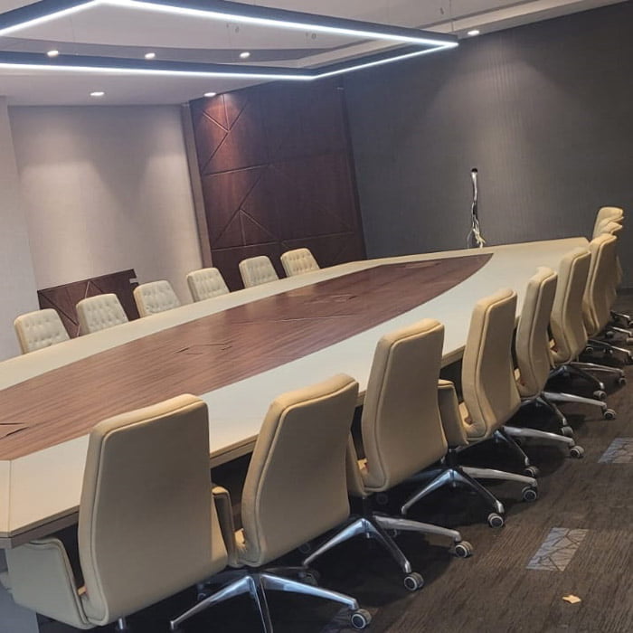 Large bespoke conference room meeting table