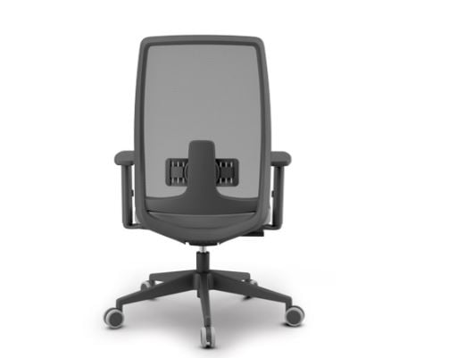 Mobile office chair with five caster wheels for effortless gliding across various surfaces