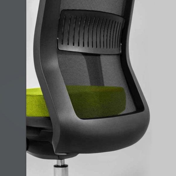 Our office chair with wheels offers effortless maneuverability, allowing you to move seamlessly around your workspace.