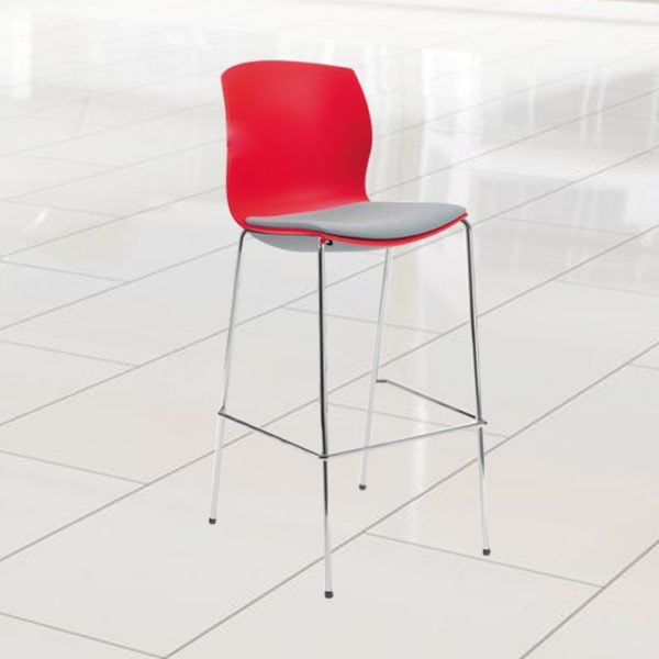 Red frill stool