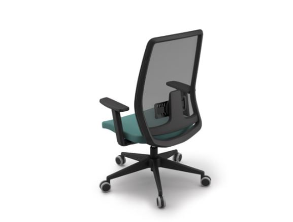 Versatile swivel chair with wheels, suitable for both professional and home offices.