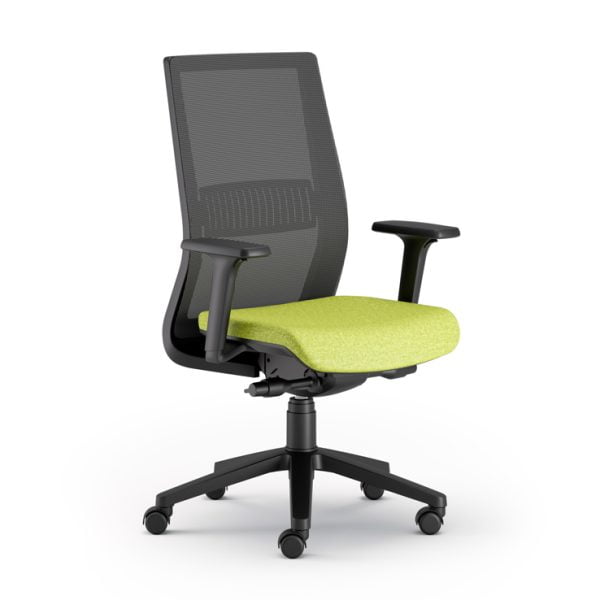 ergonomic office chair on wheels, combining style and functionality.