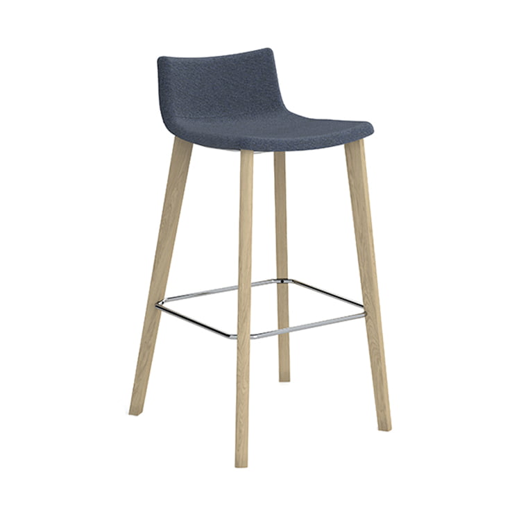 high bar stool on woofen legs