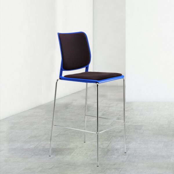 malika bar stool with seat & back upholstery