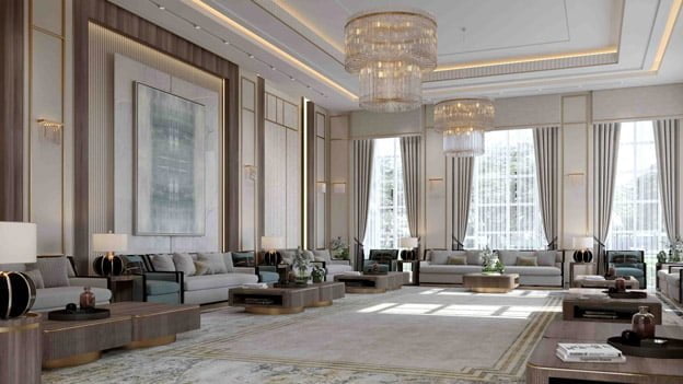 modern style formal majlis interior design