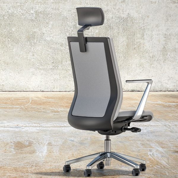 office chair featuring adjustable height and smooth-rolling wheels.