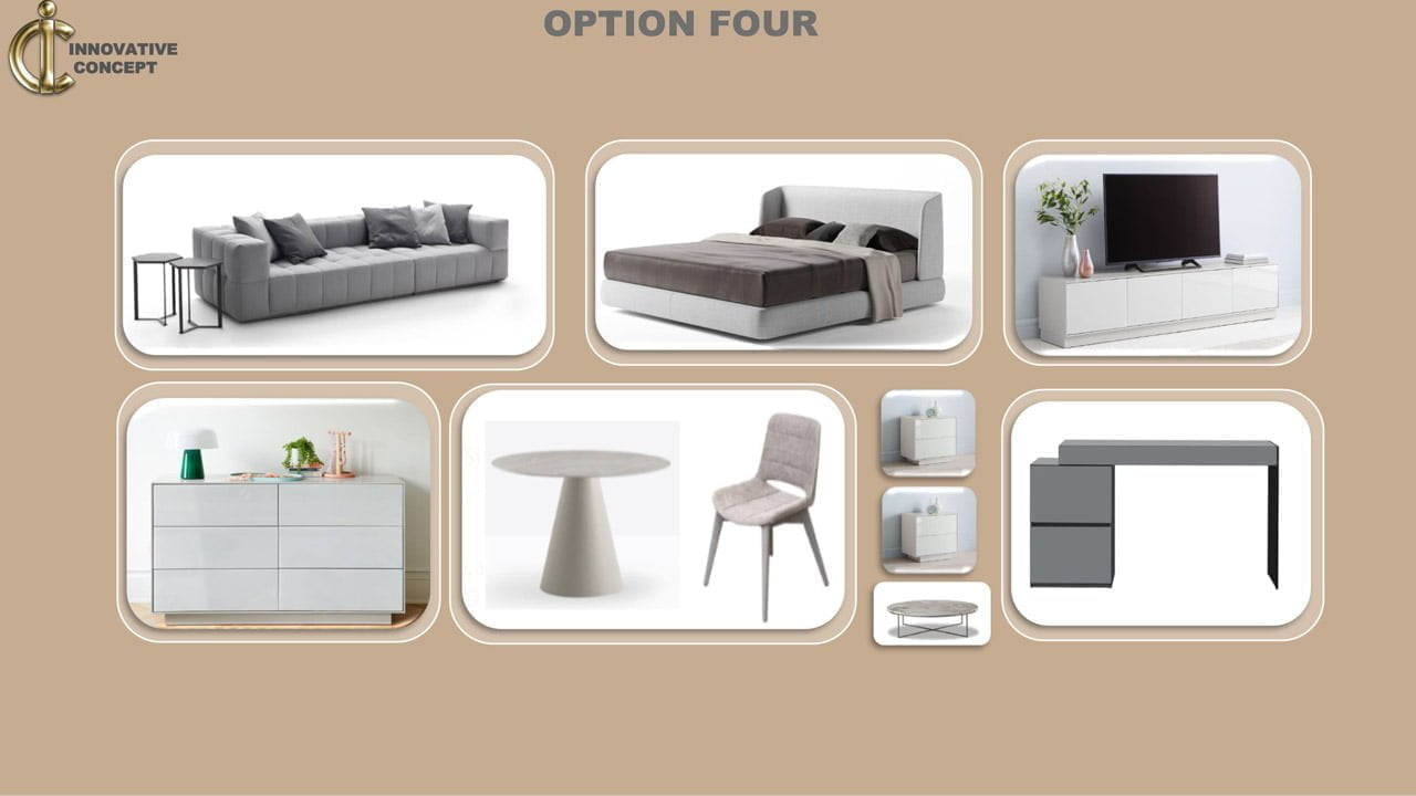 Studio apartment furniture package - IC Furnishing