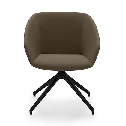 Make a design statement with our armchair on legs that embody sleekness and functionality.