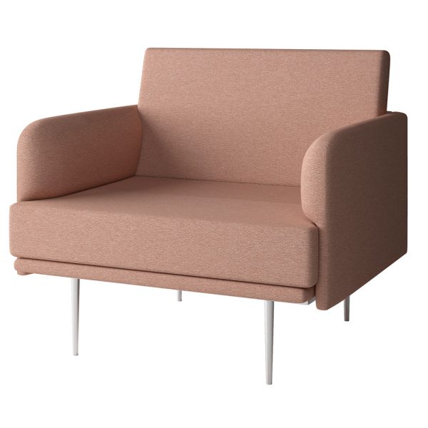 modern armchair with straight lines design