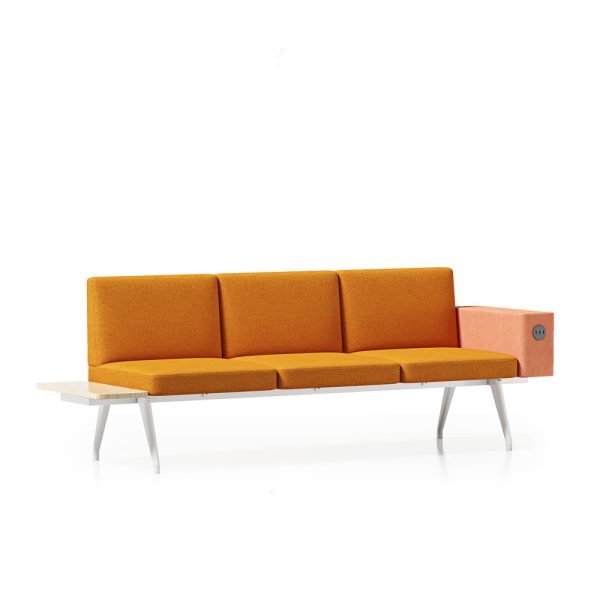 modern slim sofa on legs