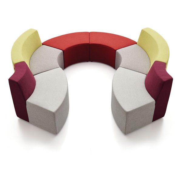 modular seating system for circle shapes seatings