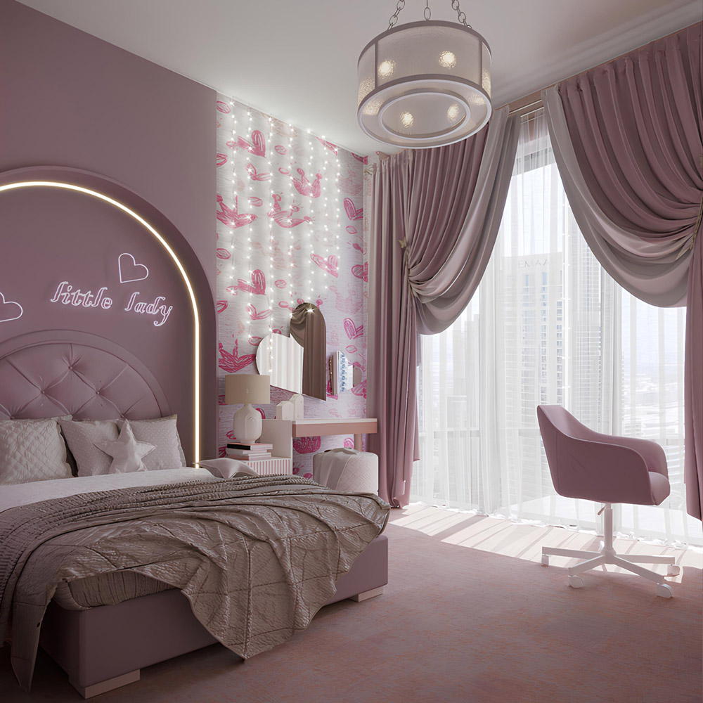A kid's room for a girl in Dubai