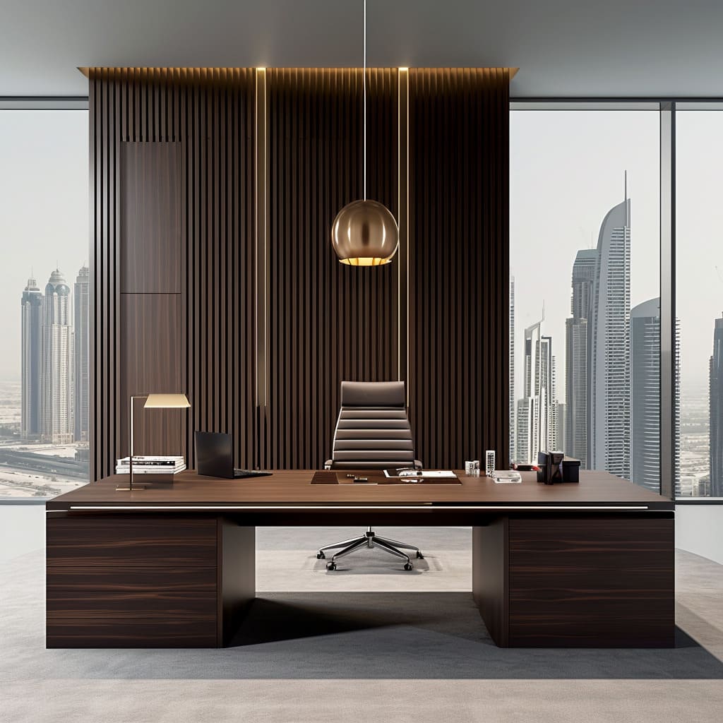 Chief Executive Officer area interior in contemporary style, perfect for making important decisions.