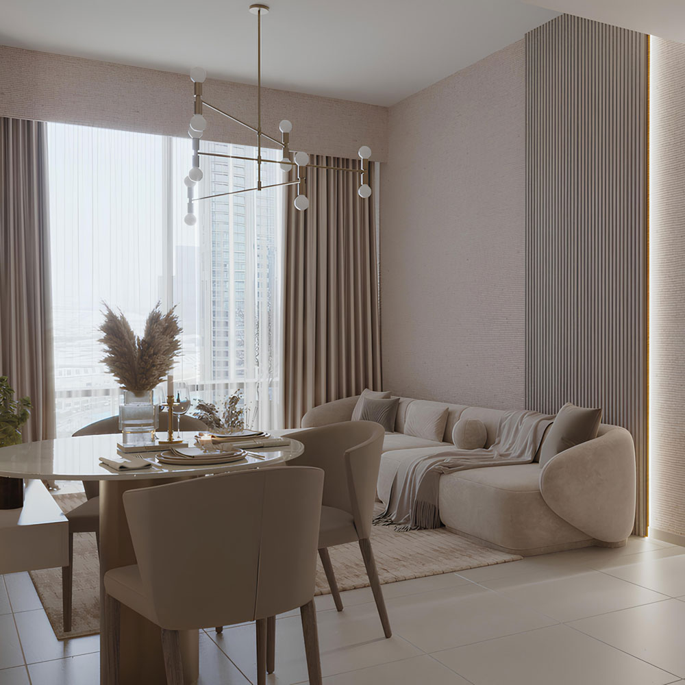 A luxury apartment in Burj Royale Downtown Dubai