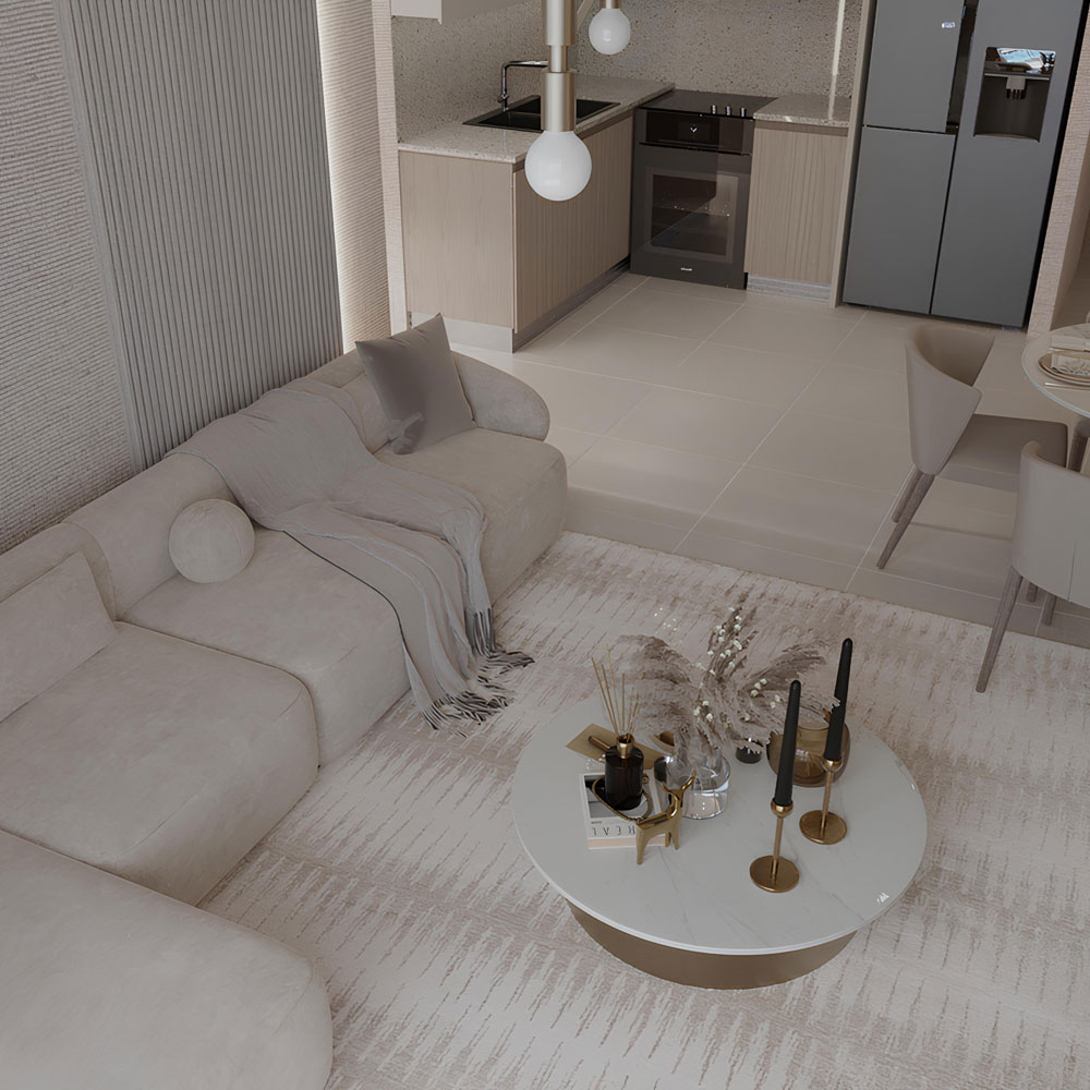 Apartment living room in Burj Royale Downtown Dubai