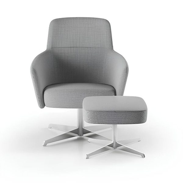 A fashionable grey seat for your living space