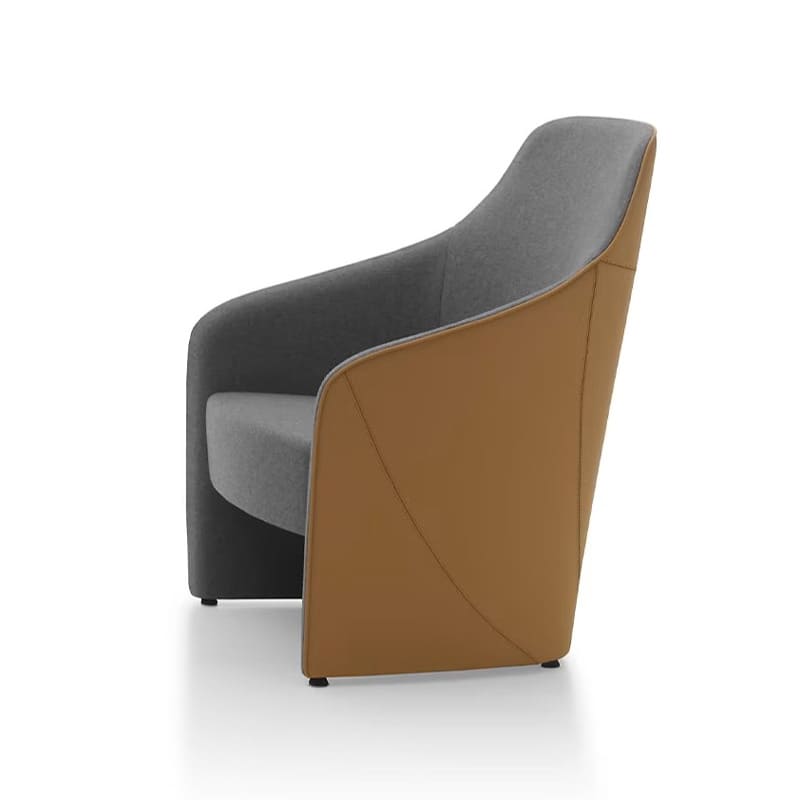 An Elegant Lounge Chair combines steel and wood for a stable and refined addition to any room.