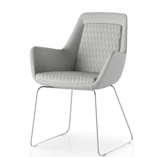 Armchair with clean lines and a sophisticated look