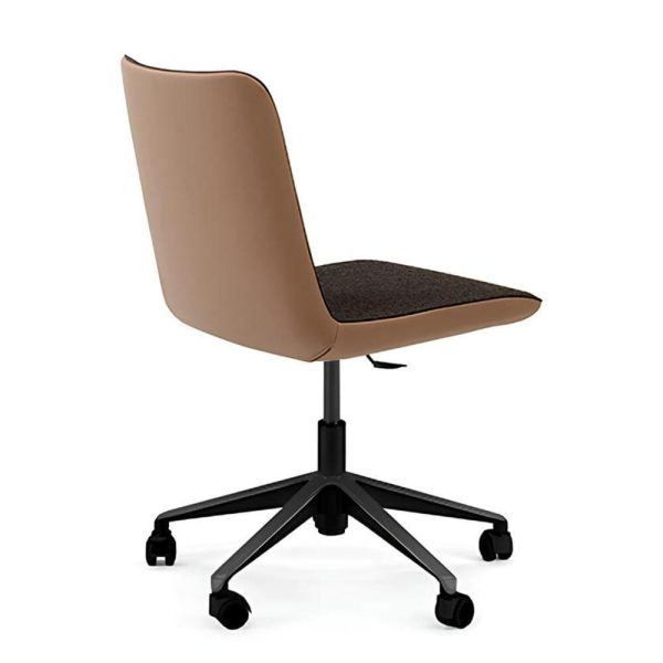 Black seat with a comfortable, supportive design