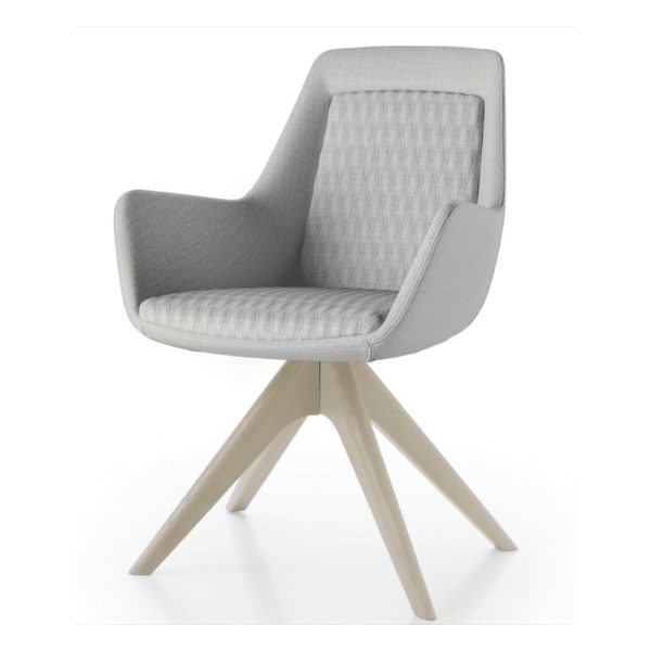 Chair with a high back and comfortable armrests