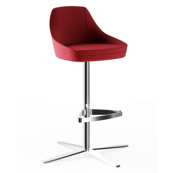 Customisable office high stool available in a variety of colours and finishes.