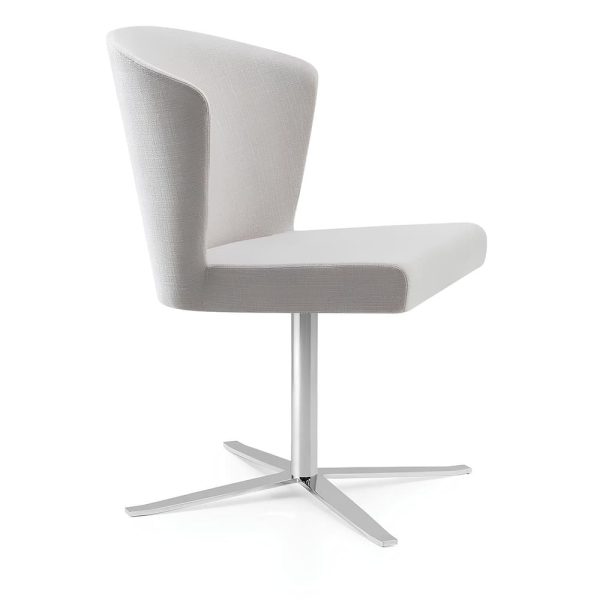 Elegant white chair with a sturdy frame
