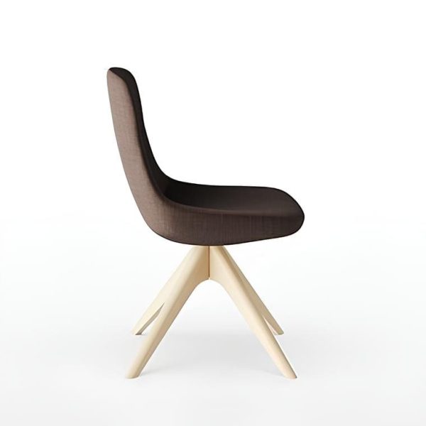 Modern chair with a minimalist design.