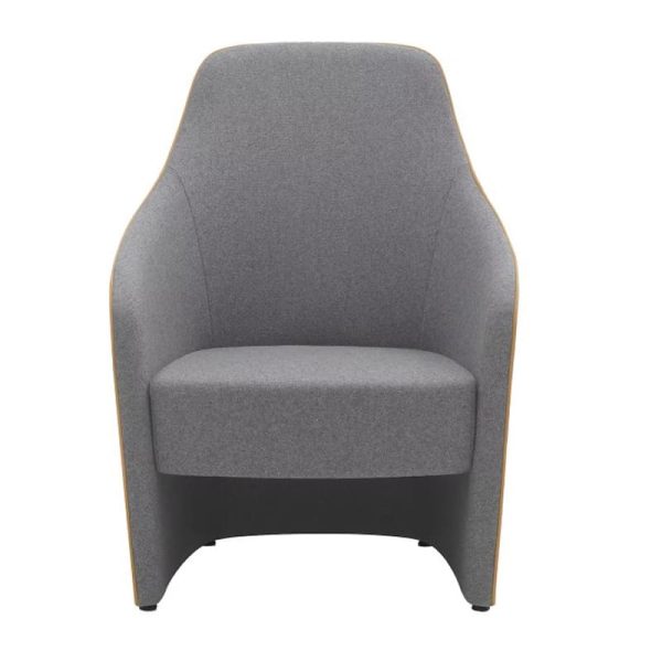 The Perfect Armchair offers premium navy or smile leather upholstery for a touch of luxury.