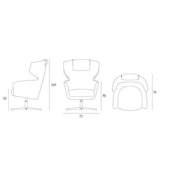 The chair dimensions