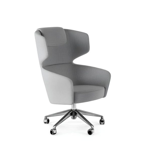 The contemporary seating chair adds a touch of class