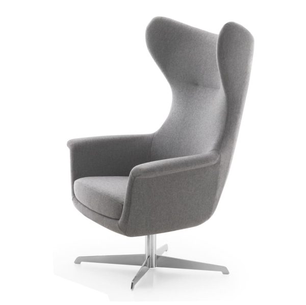 The contemporary sitting chair fits any decor