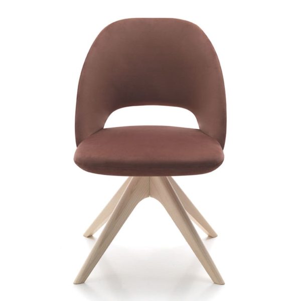 This chair’s unique shape makes it a standout piece