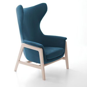 This high-comfort chair adds a touch of class
