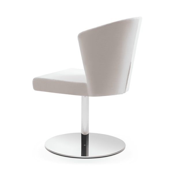White chair featuring a smooth finish