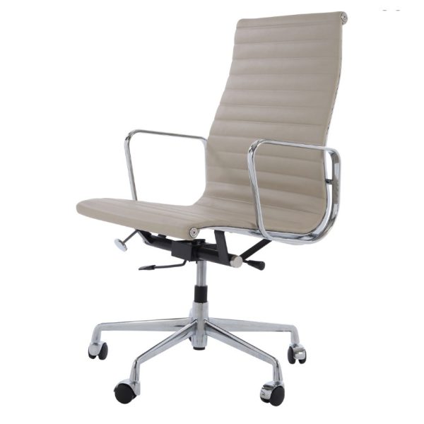 The chair's contemporary design blends seamlessly with modern office aesthetics