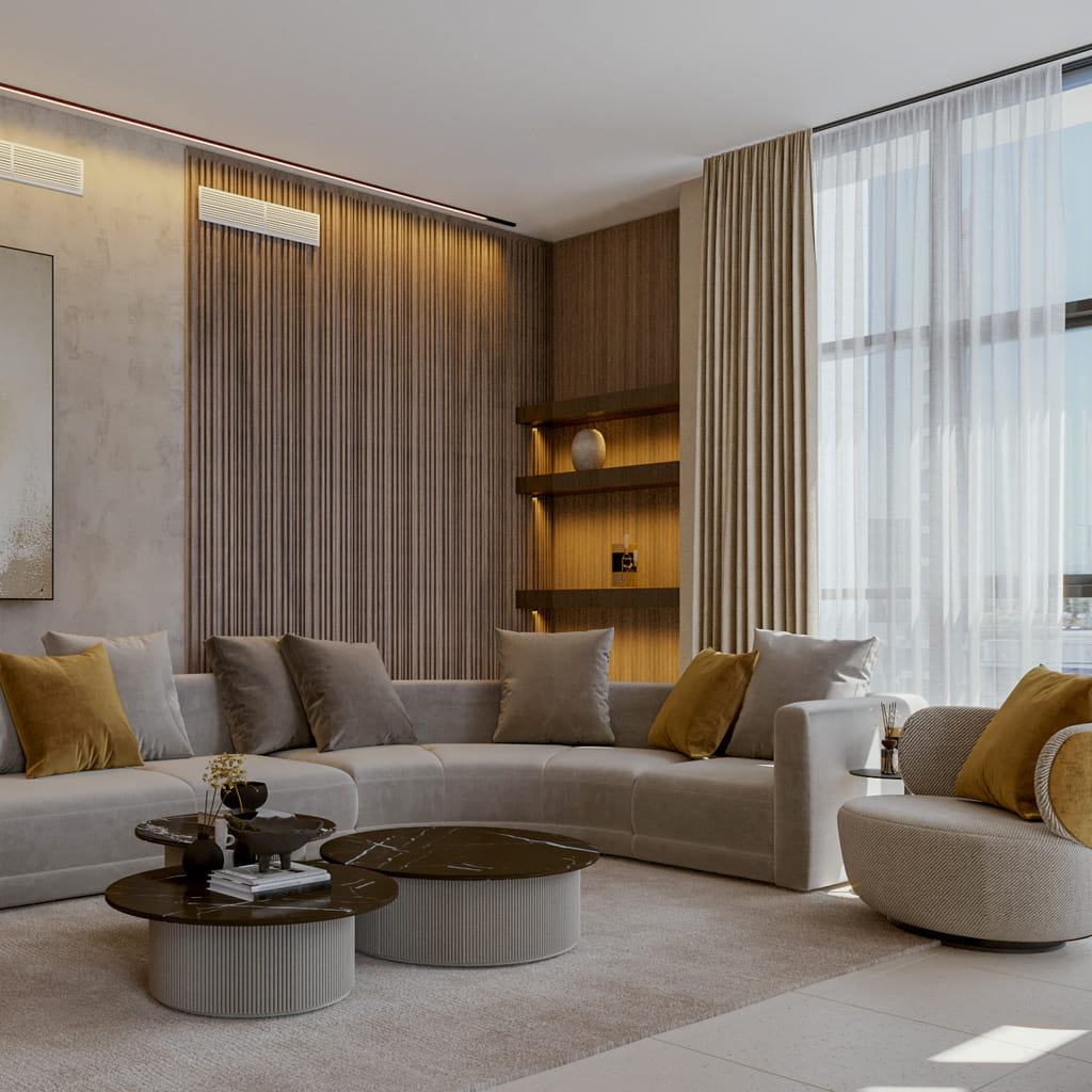 A large apartment design in Abu Dhabi