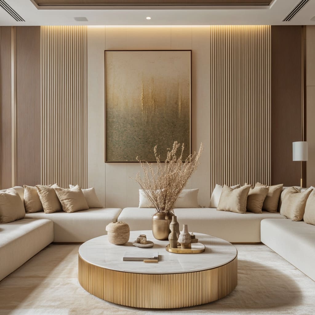 An Arabic majlis design in modern style for a Dubai house